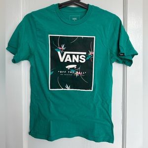 Vans women green shirt